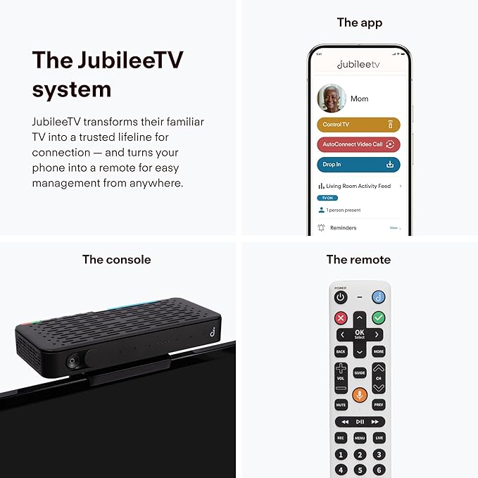 JubileeTV Remote Care System for Seniors — Stay Connected Through Their TV |