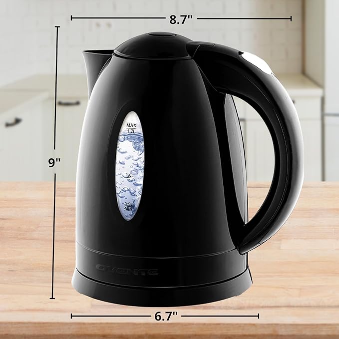 OVENTE Electric Kettle, 1.7L Fast Boiling Water Heater