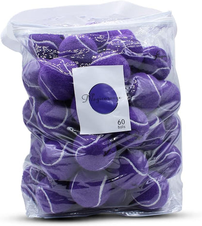 Magicorange Tennis Balls, 60 Pack Advanced Training Tennis Balls Practice Ball, Pet Dog Playing Balls,Good for Beginner Training Ball
