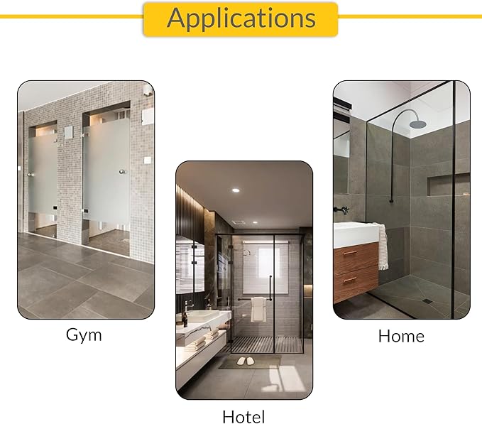 Brixwell SDCD3812MBL-CCP18-XCP25 Matte Black Frameless Shower Door Aluminum