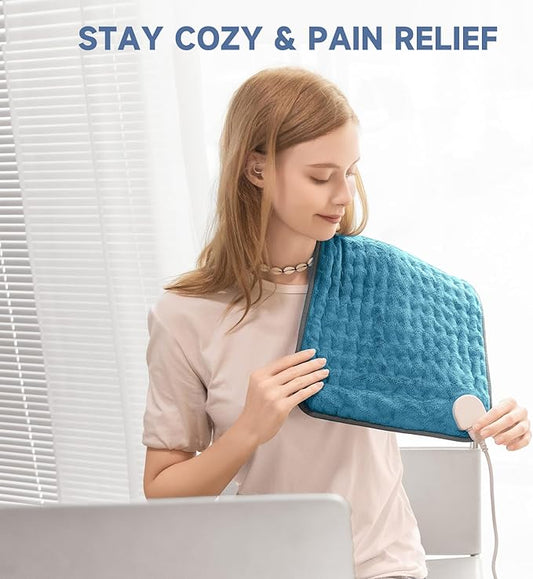 Electric Heating Pad for Back and Shoulder Pain Relief, Soft Heat Blanket