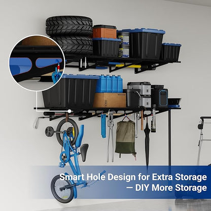 FLEXIMOUNTS 2-Pack 2x4ft 24-inch-by-48-inch Wall Shelf Garage Storage Rack Wall