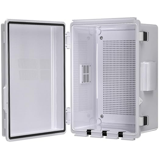 Electrical Junction Box, Ventilated Design, Cable Grommets, Indoor/Outdoor Use