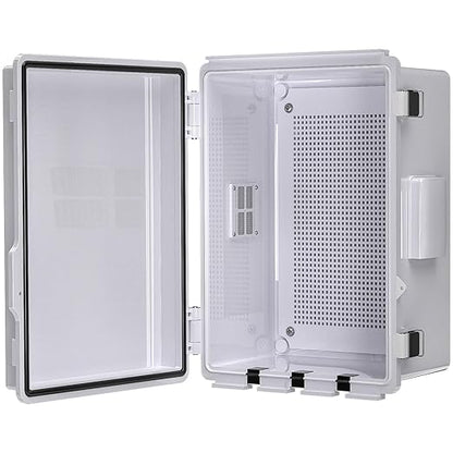 Electrical Junction Box, Ventilated Design, Cable Grommets, Indoor/Outdoor Use
