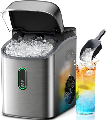 Silonn Nugget Ice Maker Countertop, Pebble Ice Maker