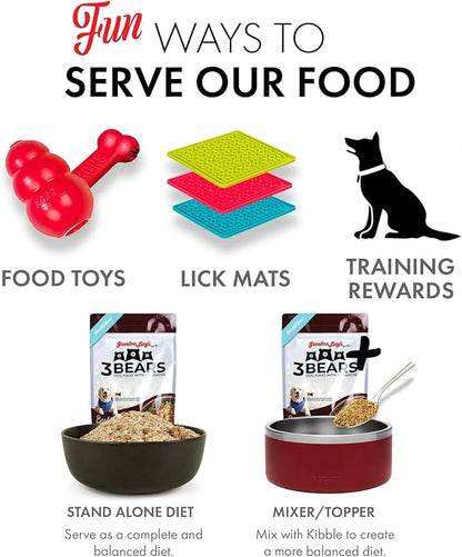 Grandma Lucy's 3 Bears Beef Dog Food - 1lb