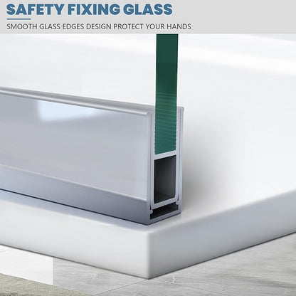 Bathroom Shower Glass Door 24 * 74"