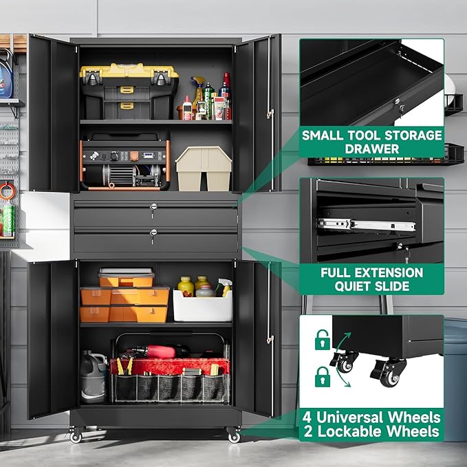 Letaya Metal Garage Storage Cabinet