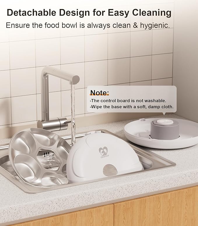 Casfuy Automatic Cat Feeder Cordless
