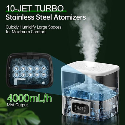 YOKEKON Humidifier Large Room 30L/7.93Gal, 5000 sq.ft Commercial Whole House
