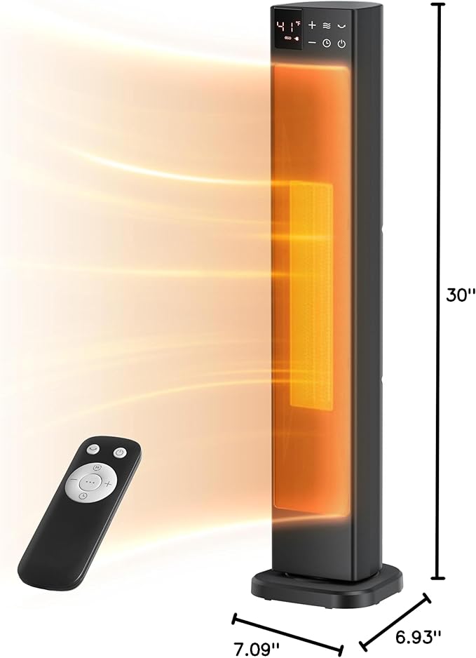 PELONIS 30” Ceramic Tower Space Heater