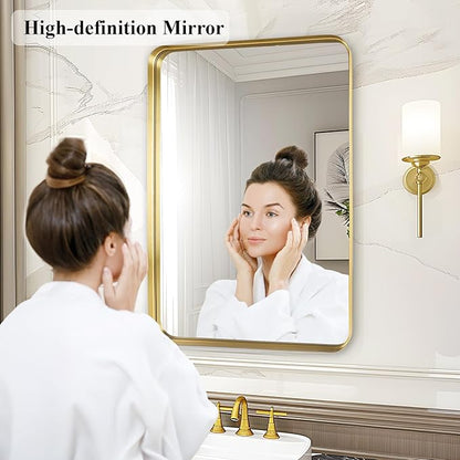 Fabuday Gold Bathroom Mirror