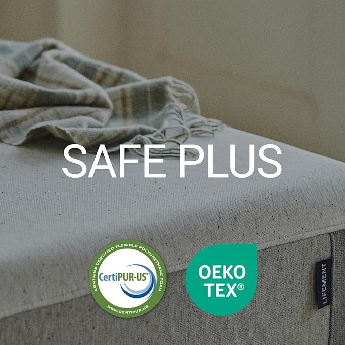 LIFEMENT Full Mattress 10 Inch, Essential Graphite Infused Memory Foam Bed | Medium Firm, Fiberglass Free, Cooling Pressure Relief | CertiPUR-US & Oeko-TEX Certified, Mattress in a Box
