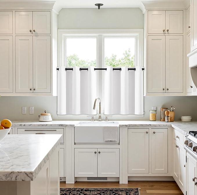 MIULEE Short Curtains for Windows
