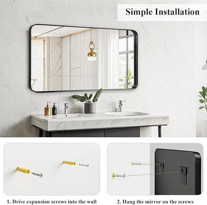 Fabuday Bathroom Wall Mirror Over Sink