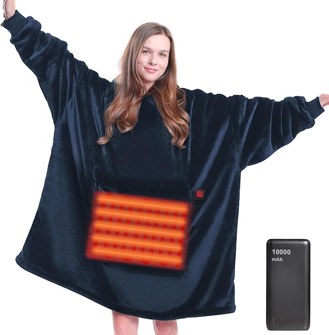 MAXEVE Heated Wearable Blanket Hoodie