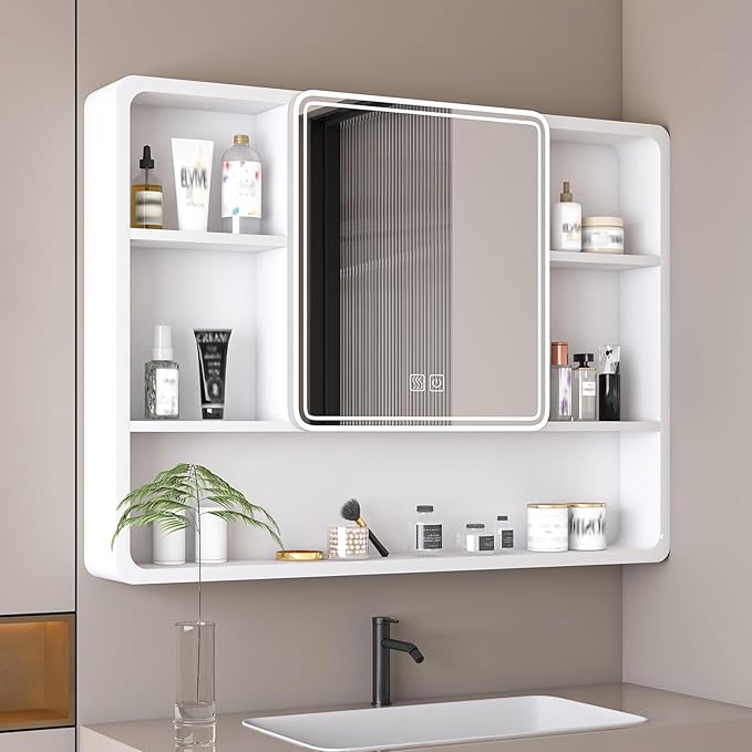 35x28 Inch Bathroom Mirror Cabinet