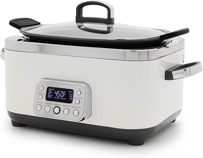GreenPan Elite 14-in-1 Nonstick 6QT Electric Slow Cooker, PFAS-Free Ceramic