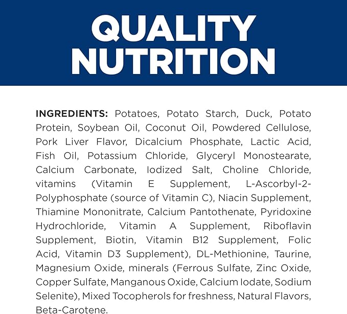 Hill's Prescription Diet d/d Food Sensitivities Potato & Duck Formula Dry Dog Food, Veterinary Diet, 17.6 lb. Bag