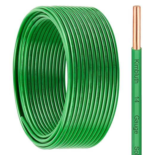 THHN Wire 14 Gauge 75 FT OFC Electrical Wire, 14 AWG Solid Copper Wire Rated up
