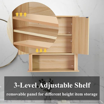 Bathroom Cabinet Wall Mount, Over The Toilet Storage Cabinet, Medicine Cabinet