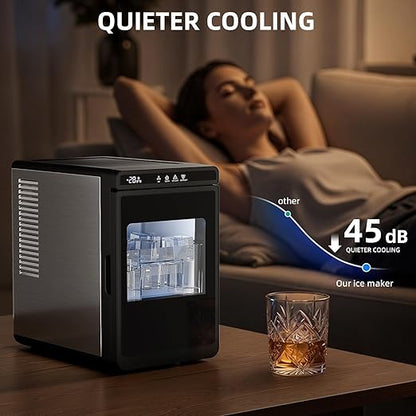 Antarctic Star Clear Ice Cube Maker, CrystalFlux Technology, Self-Cleaning