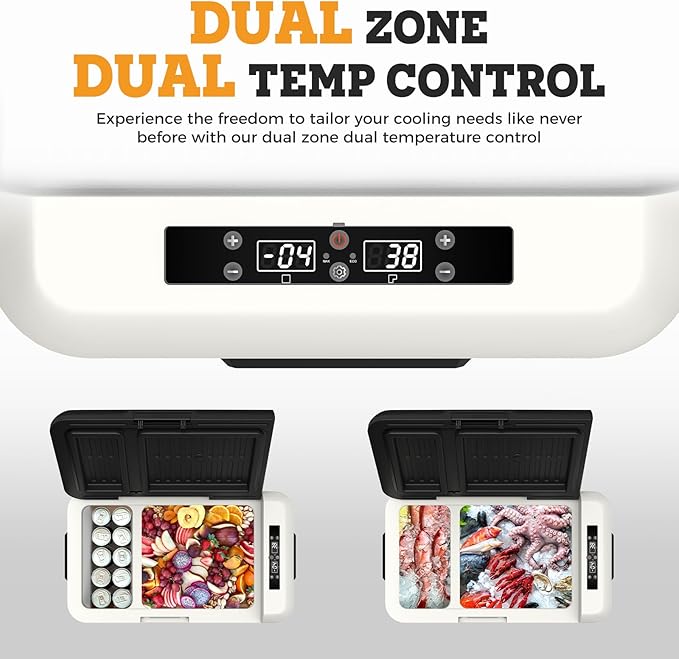 Setpower PT30 12V Refrigerator Dual Zone 32 Quart Car Refrigerator 12V Portable