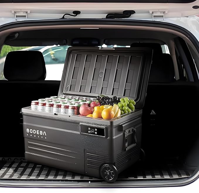 BODEGACOOLER 12 Volt Car Refrigerator, 80 Quarts Portable Fridge, 75L RV