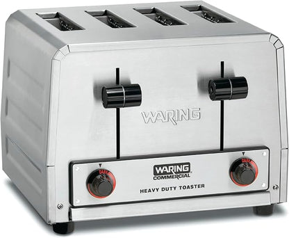 Waring Commercial WCT800 4-Slice Heavy Duty Commercial Pop-Up Toaster,