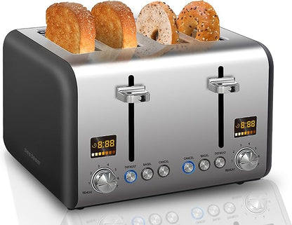 SEEDEEM 4 Slice Stainless Toaster