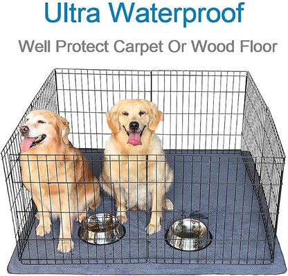 Peepeego 2PCS Pee Pads 54"x54", Washable, Slip Resistant, Waterproof Rugs for Training