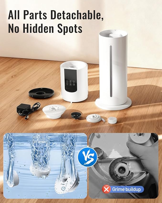 Lacidoll 8L Humidifiers for bedroom, Humidifiers large room up to 500 sq ft