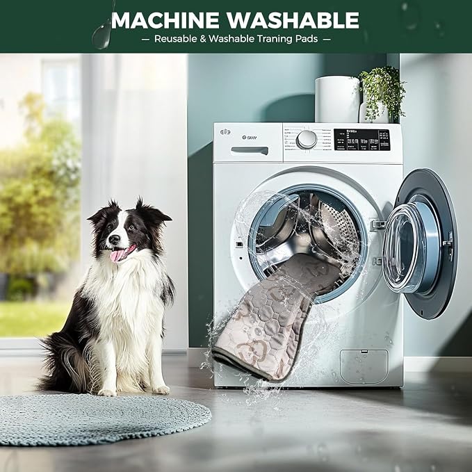 FXW Washable Pee Pads for Dogs, Super Absorbent, 63" Square, 2 Packs | Machine washable, Non-slip backing, Fits 24"H 8-Panel FXW Rollick/Homeplus Playpens