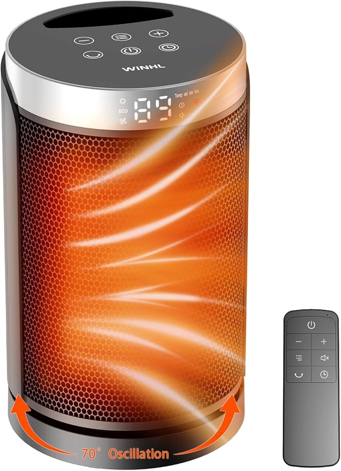 Space Heater, WINHL Small Portable Electric Heaters