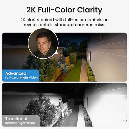 aosu Security Cameras Outdoor Wireless, 2 Cam-Kit, No Subscription,