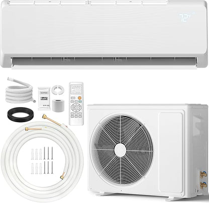 18000 BTU Mini Split Air Conditioner ＆ Heat Pump, 230V Wall Mount Ductless