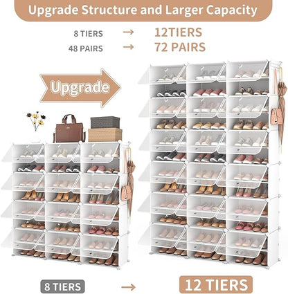 ROJASOP Portable Shoe Rack Organizer