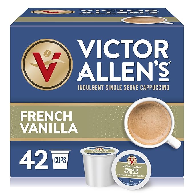 Victor Allen's Coffee French Vanilla Flavored Cappuccino Mix, Single Serve