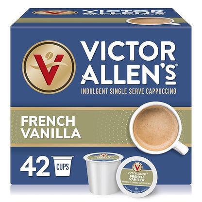 Victor Allen's Coffee French Vanilla Flavored Cappuccino Mix, Single Serve
