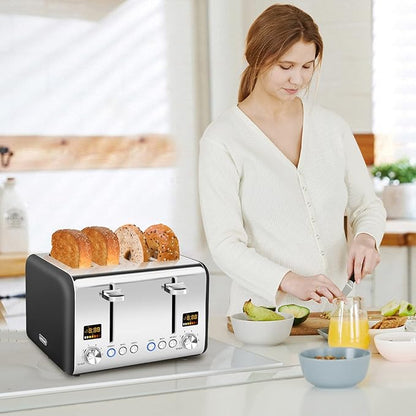 SEEDEEM 4 Slice Stainless Toaster