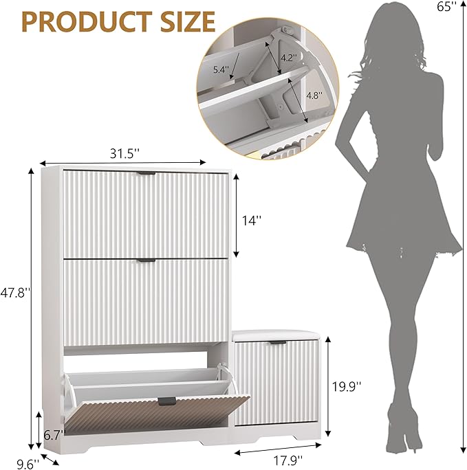 Shoe Cabinet Storage for Entryway