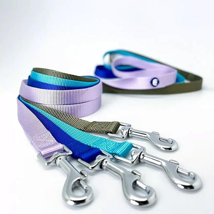 Blueberry Pet Essentials Military Green Dog Leash for Medium - 5' * 3/4" Dogs | Heavy Duty Nylon Lead | Lightweight Puppy & Cat Leash for Walking & Training
