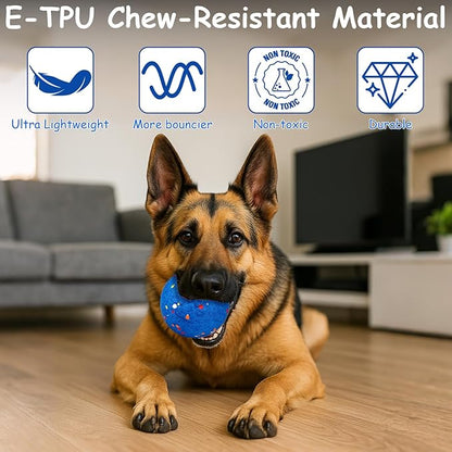 AIERSA Interactive Dog Ball Toys To Keep Them Busy, Automatic Bouncy Moving Rolling Ball Toy Anti Boredom, Self Play Smart Electric Active Balls for Medium Large Dogs,E-TPU Material for Inside Outside