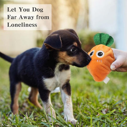 MewaJump Squeaky Easter Dog Toys with Ball, 3-in-1 Plush Cute Dog Toy, Dog Chew Toy with 3 Layers, Dogs Puzzle Pet Toy for Teeth Cleaning, Puppy Enrichment Toys for Small and Medium Breed