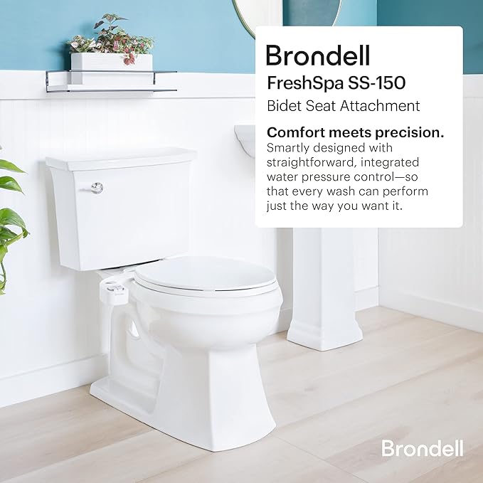 Brondell FSP-150 FreshSpa Thinline Precision Essential Bidet Attachment
