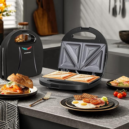 Aigostar 2in1 Sandwich Maker Panini Press Grill