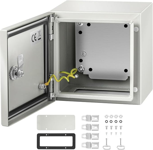 VEVOR NEMA Steel Enclosure, IP66 Waterproof & Dustproof, Outdoor/Indoor