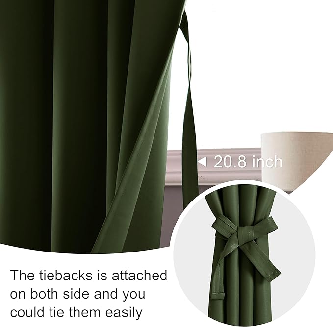 JIUZHEN Tier Curtains 36 Inch Length