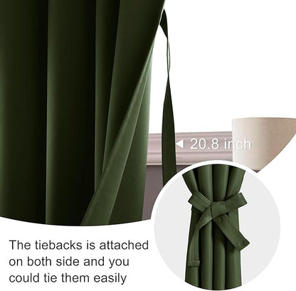 JIUZHEN Tier Curtains 36 Inch Length