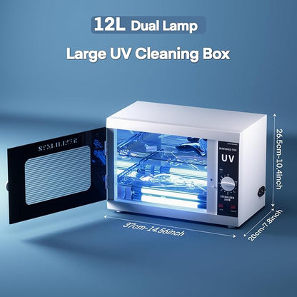 Yofuly Dual Lamp Sterilizer, 12L Large Sterilizer